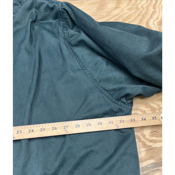 Vtg St. John's Bay Flannel Lined Corduroy Trim Chore Barn Jacket Green Size 3X - Picture 14 of 16